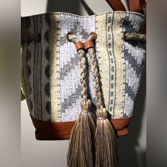 ✨ Genuine Leather 💯 Multi-Colored 🔥 SW Luxury Bohemian Bag 💼 - Picture 7 of 7